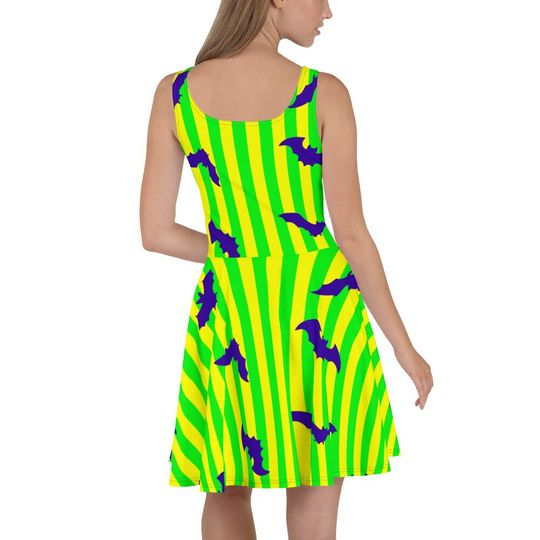 Not so Spooky Skater Dress – Fun Cartoon Style Casual Outfit for Women