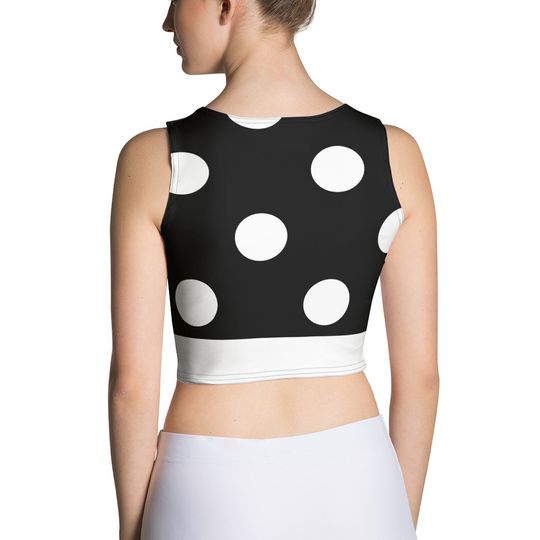 Black and White Mouse Crop Top
