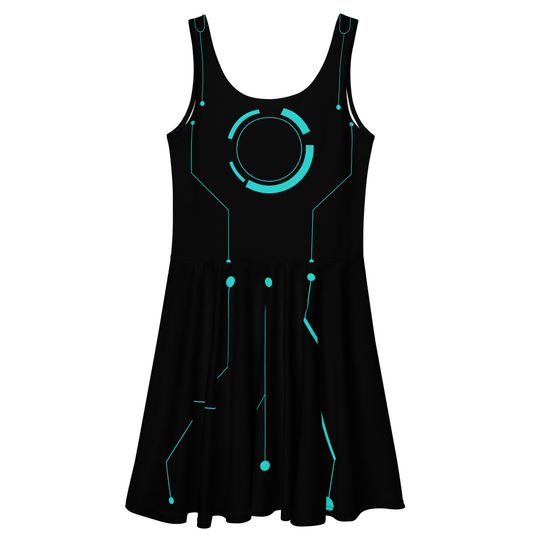 The User Skater Dress – Fun Cartoon Style Casual Outfit for Women