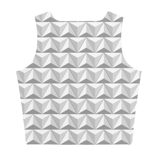 World of Tomorrow 3D Crop Tank Top for Womens