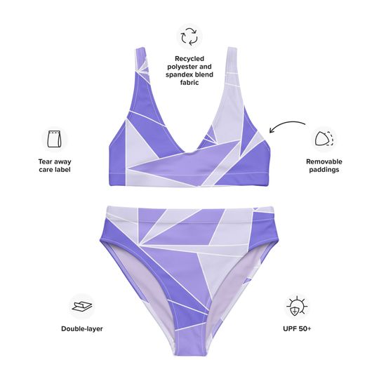 Purple Wall Two Piece Swimsuit