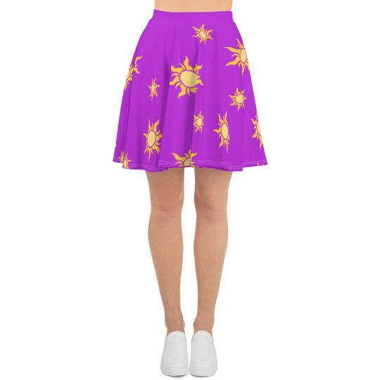 Let Your Light Shine Rapunzel Skater Skirt- running costume, cosplay, bounding style
