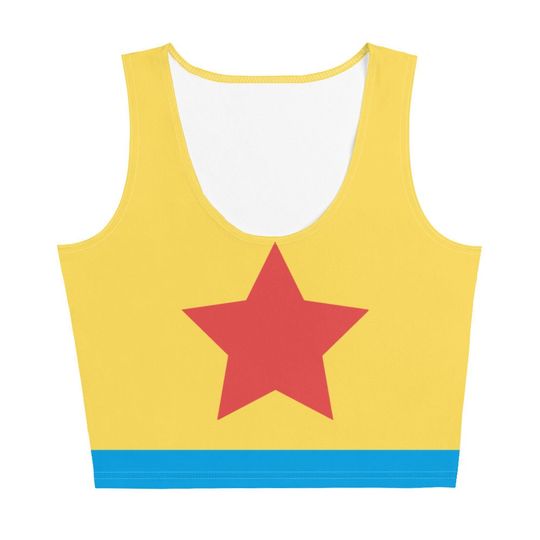 Cartoon Ball 3D Crop Tank Top for Womens