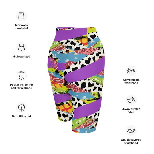 Toys Brushstrokes Biker Shorts