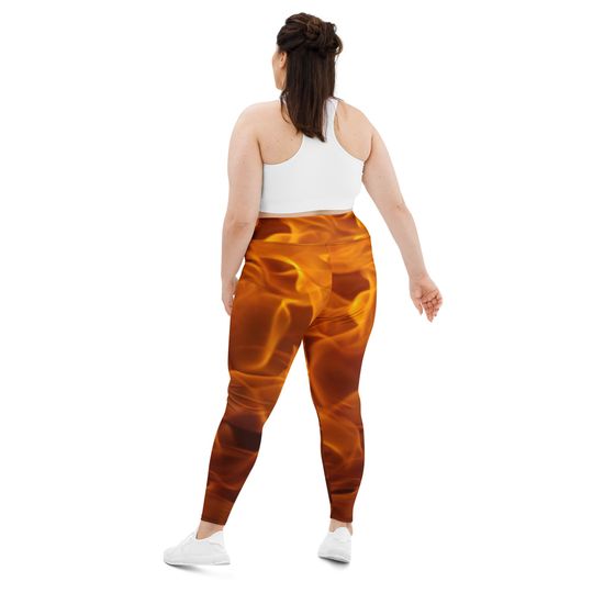 Fire Ember Plus Size Leggings