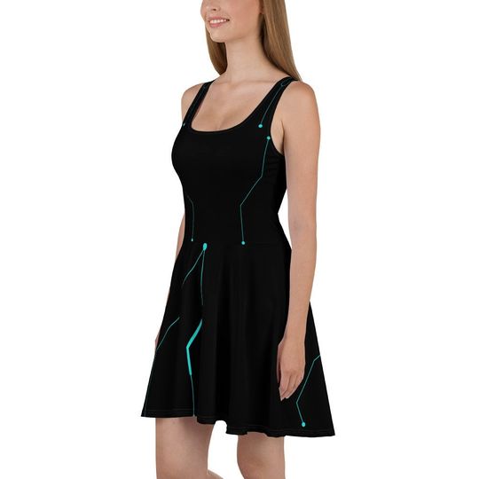The User Skater Dress – Fun Cartoon Style Casual Outfit for Women
