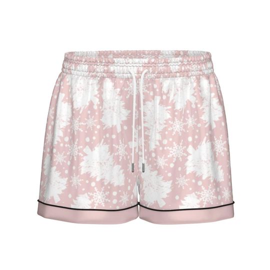 Pink Tree  Short Sleeve Pajama Set