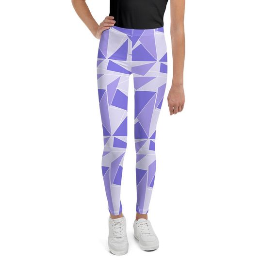 Purple Wall Inspired Youth Leggings, Gift For Women