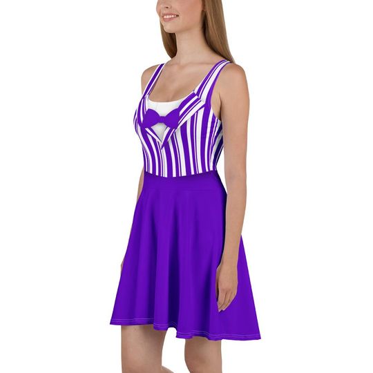 Purple Dapper Day Main Street Magic Inspired Skater Dress