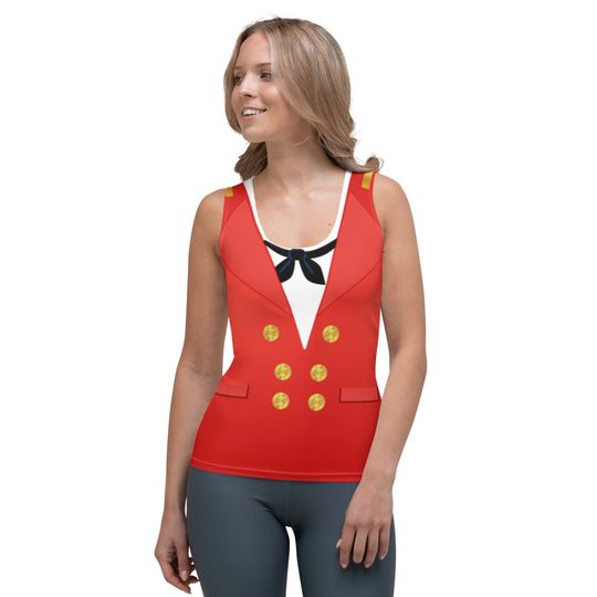 Lady Captain Cruise Line 3D Tank Top for Women