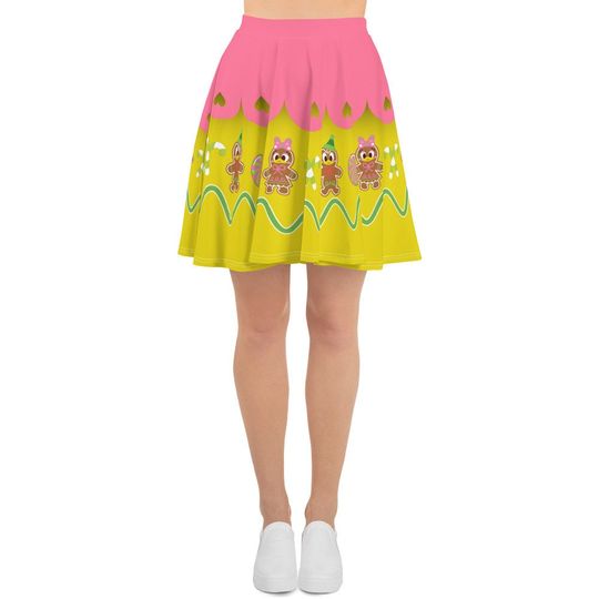 Christmas Duck Skater Skirt, Women's Skater Skirt