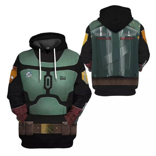 The Mandalorian Boba Fett With Jetpack Print Hoodie 3D Print