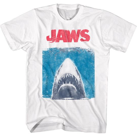 Jaws Distressed Movie Poster T Shirt