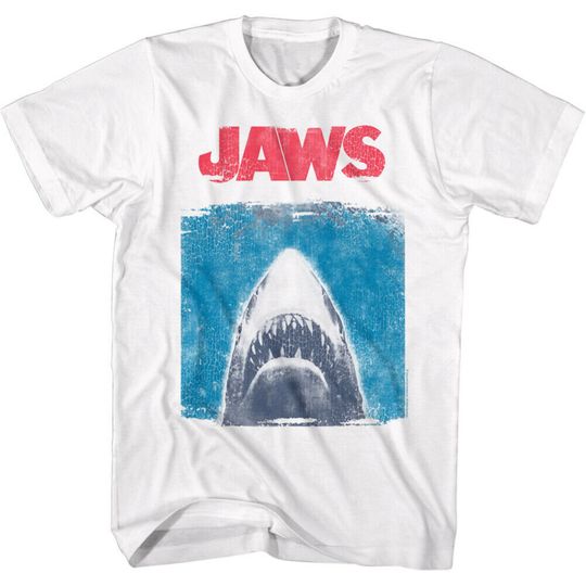 Jaws Distressed Movie Poster T Shirt