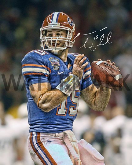 Tim Tebow Florida Gators Autographed Poster