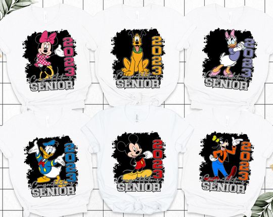 Disney Senior 2023 Shirt, Mickey And Friend