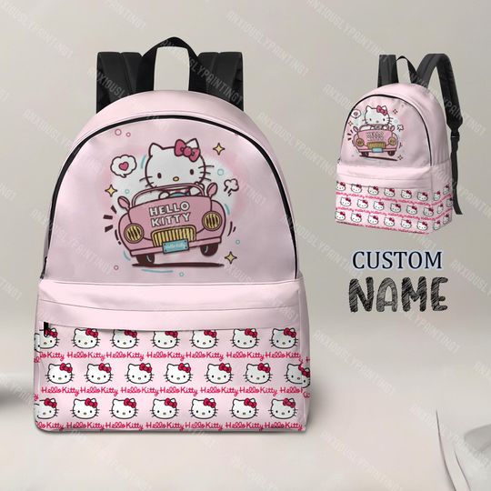 Hello Kitty Backpack, Hello Kitty Backpack, Back To School Bag, Travel Bag, Kid Adult Backpack