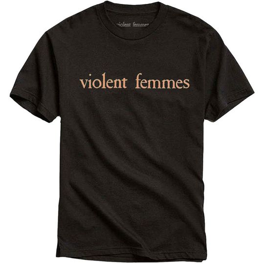 Violent Femmes Unisex Tee: Salmon Pink Vintage Logo