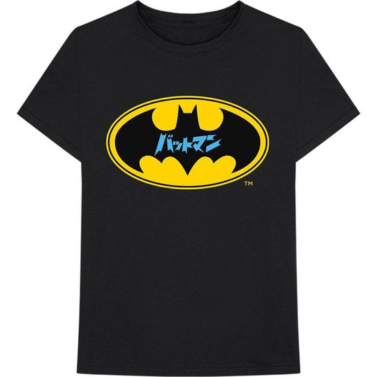 DC Comics Unisex Tee: Batman Japanese Logo