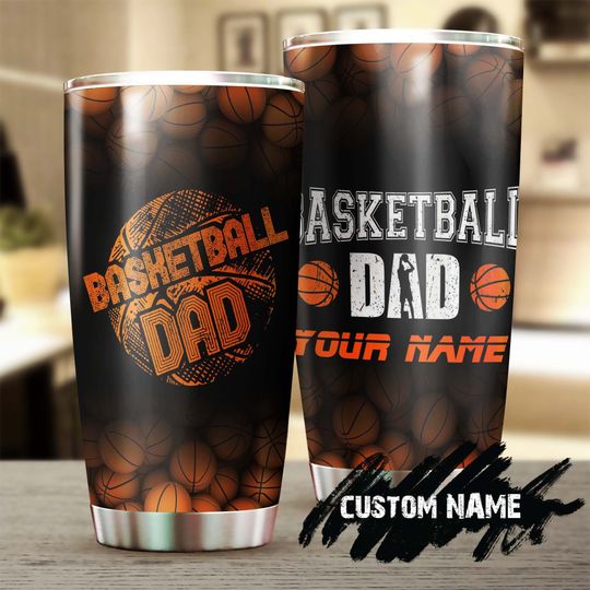 Basketball Dad personalized tumbler-Birthday Christmas Tumbler 20oz