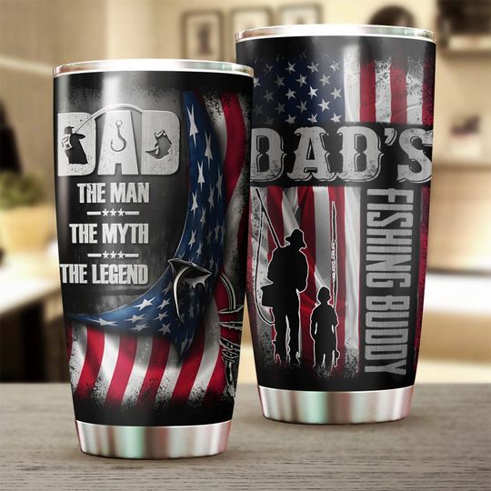 Fishing Dad The Myth The Man The Legend Ringneck Tumbler 20oz