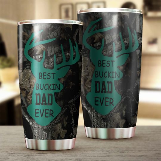 Best Bucking Dad Ever Tumbler-Birthday Gift Christmas Ringneck Tumbler 20oz