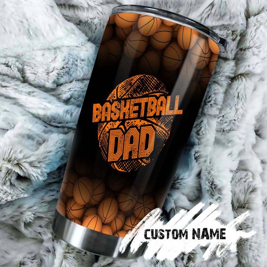 Basketball Dad personalized tumbler-Birthday Christmas Tumbler 20oz