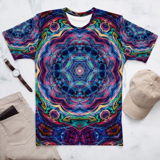 Trippy Fractal Unisex Festival 3D T Shirt