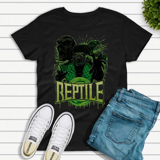 REPTILE Mortal Kombat Video Game T-Shirt, Funny Reptile Shirt, Funny Mortal Kombat Shirt, Mortal Kombat Movie Shirt