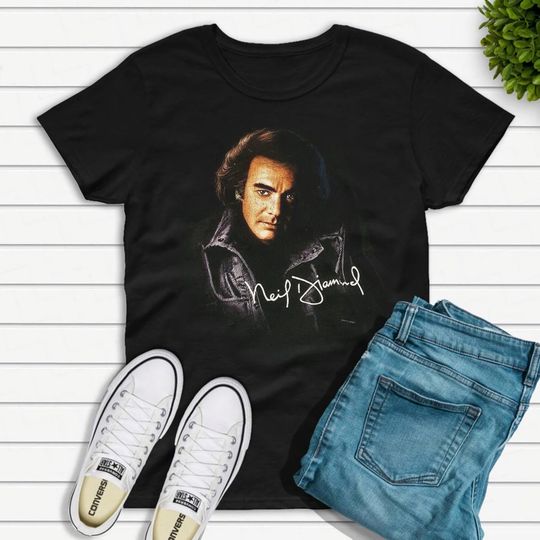 Vintage 1993 Neil Diamond US Tour Concert T-Shirt Black, Neil Diamond Shirt Fan Gifts, Neil Diamond Vintage Shirt