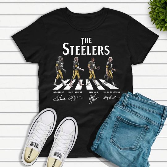 The Pittsburgh Steeler Football Abbey Road Signatures T-Shirt