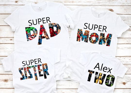 Superhero Birthday Shirt, Marvel Birthday Party Shirt