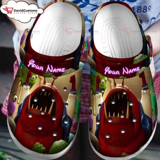 Personalized Characters Monsters Inc University Pixar Disney Clogs