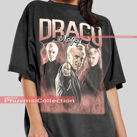 Draco Malfoy Shirt , Vintage  Draco Malfoy T Shirt, fans Movie TShirt