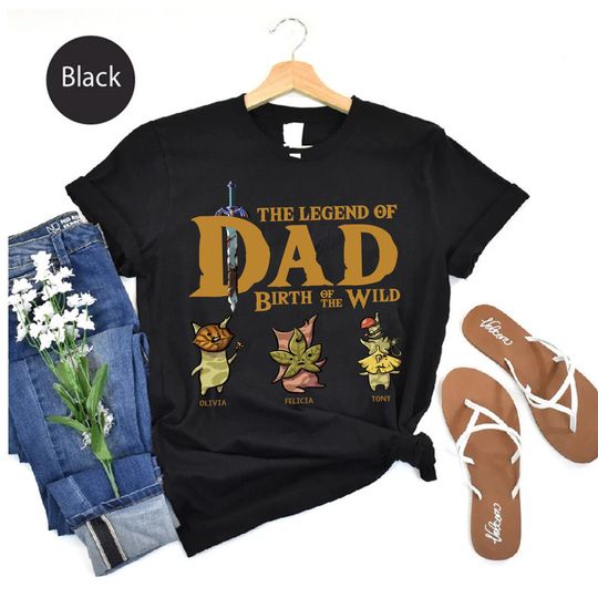 Personalized Dad The Legend Of Dad T-Shirt, Zelda Korok  Dad Shirt