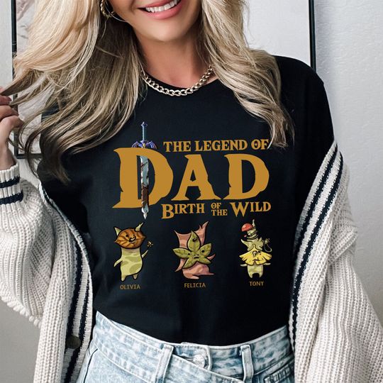 Personalized Dad The Legend Of Dad T-Shirt, Zelda Korok  Dad Shirt
