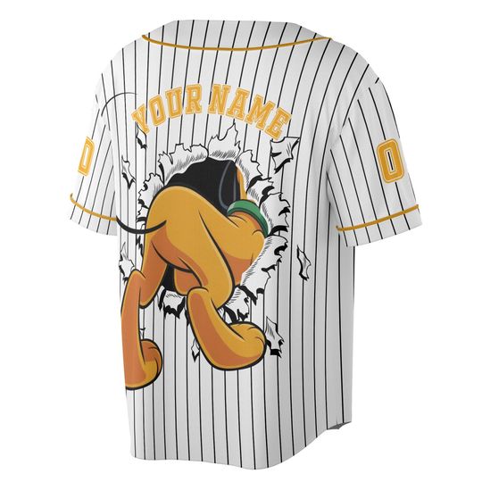 Custom Pluto Baseball Jersey, Disney Jersey for Fans