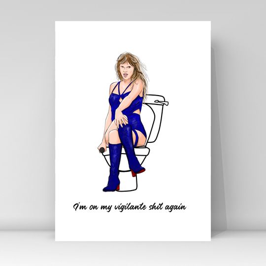 Funny Bathroom Print - Taylorr Swifts Themed