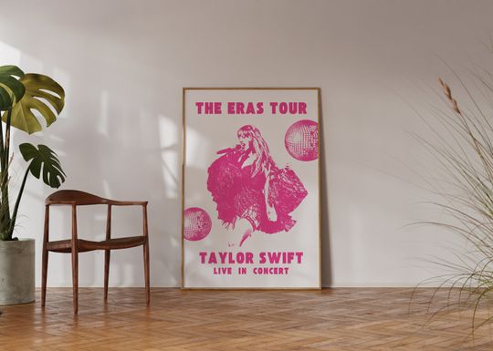 Eras Tour Poster Pink Disco