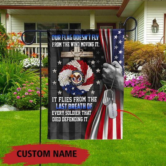 Personalized US Navy Garden Flag,