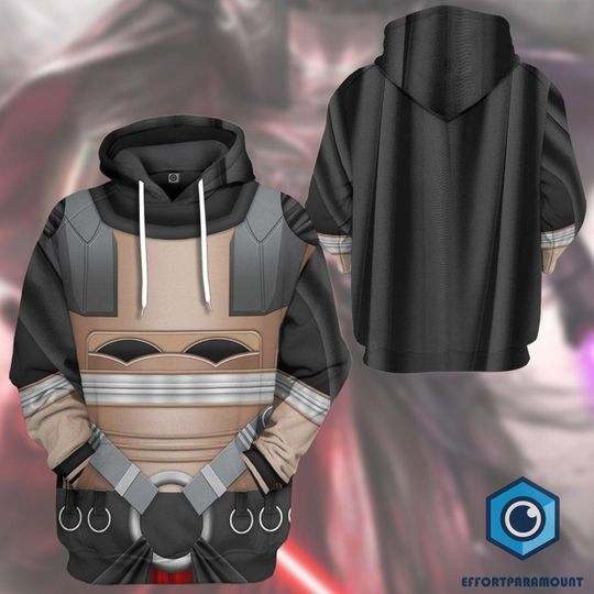 All Over Print StarWars Darth Revan Cosplay Hoodie, Halloween Costume, Darth Revan Shirt, Galaxy's Edge Trip Shirt, Cosplay