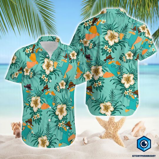 Perry The Platypus Hawaiian Shirt Phineas And Ferb Shirt Gift Ideas Men Women Family Hawaii Trip Shirt
