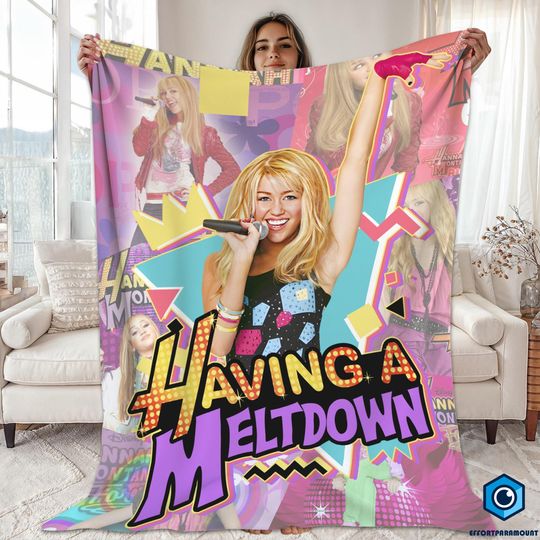 Hannah Montana Blanket, Having a Meltdown Hannah Montana, Disneyland Channel Movie