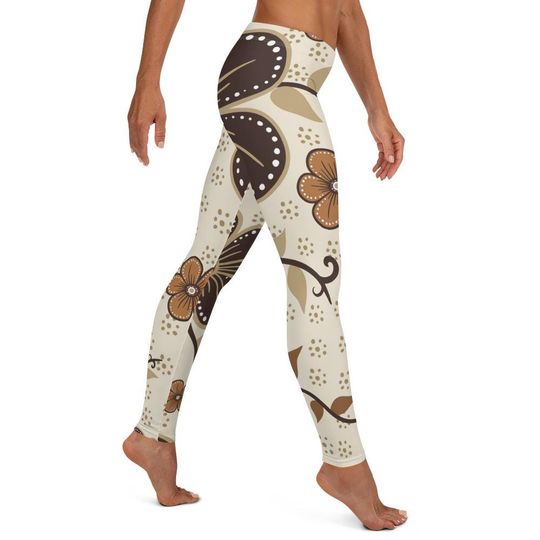 Women's Casual Wear Cozy Cute Floral Abstract Graphic Printed Stretchy Tight Pants