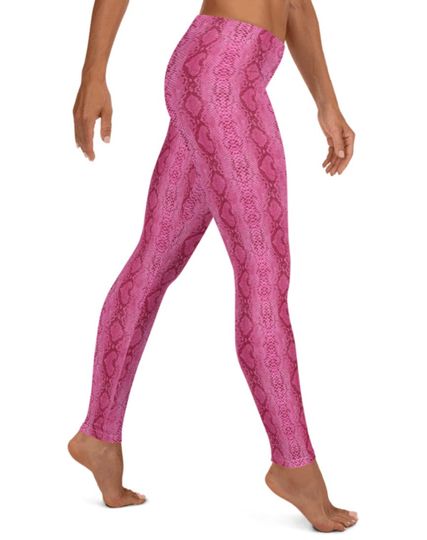 Women's Bright Python Serpent Animal PRINTED Stretchy Tights Pants