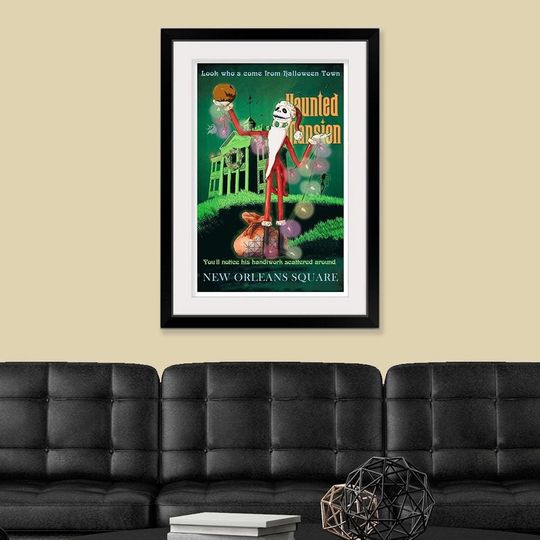 Disneyland Attraction Posters Decor - Vintage Haunted Mansion - Sandy Claws