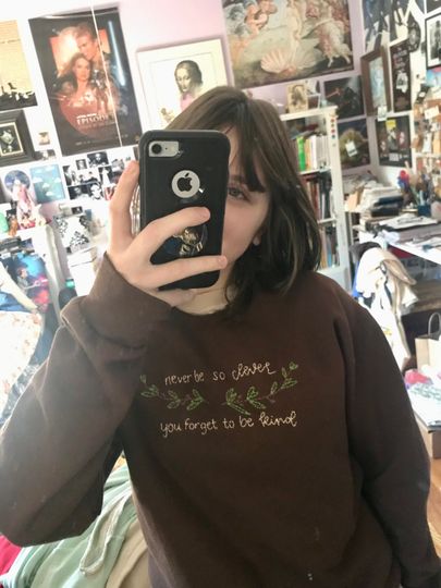 the marjorie embroidered sweatshirt!