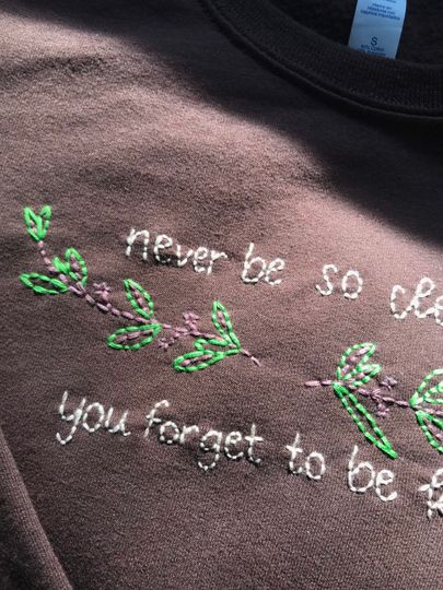 the marjorie embroidered sweatshirt!