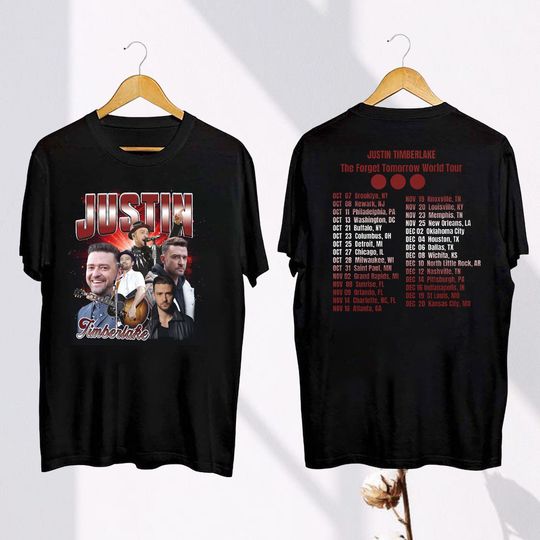 Justin Timberlake Fall Tour 2024 Shirt, Forget Tomorrow Tour 2024, Justin Timberlake Fan Shirt, Justin Timberlake Merch, JT Concert Shirt