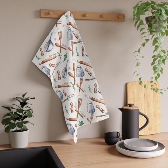 Rustic Utensils Kitchen Towel, Tea Towel, Bathroom Towel Set